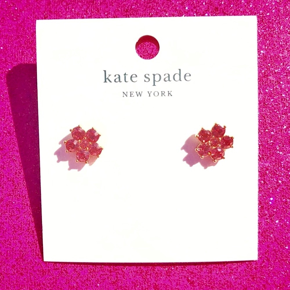 Kate Spade Flower Studs Coral NWT